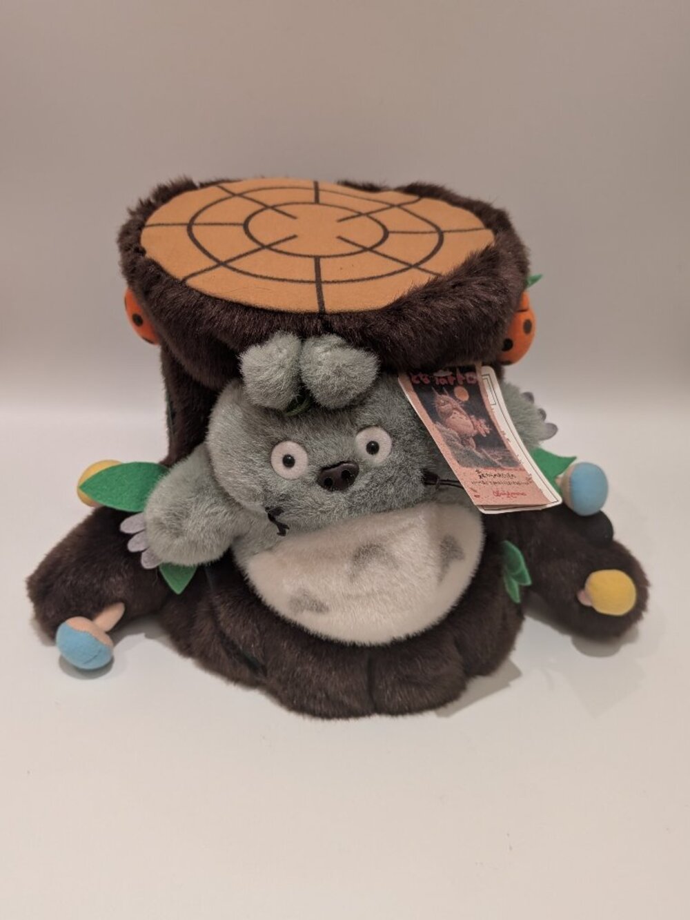 Studio Ghibli Totoro Plush in Tree Stump House • Removable Plush • Japan • NWT